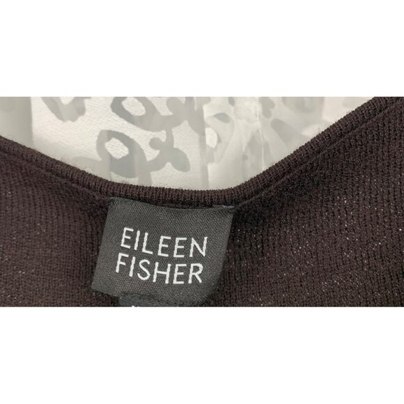 Eileen Fisher Womens Brown Wool Sleeveless Top M/L READ - Picture 2 of 11